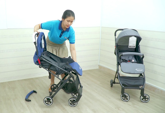Xe đẩy du lịch gấp gọn Gluck C3 dễ dàng gấp gọn chỉ bằng một thao tác