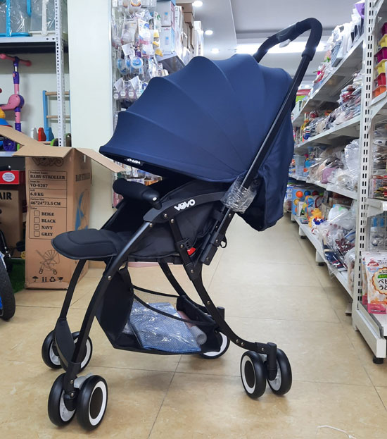 Xe đẩy 2 chiều VoVo premium 0207 màu xanh navy