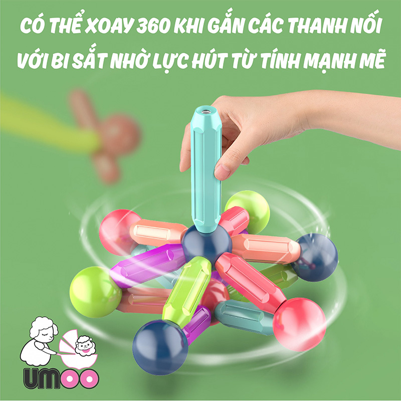 Bộ xếp hình nam châm từ tính Umoo UM-1085