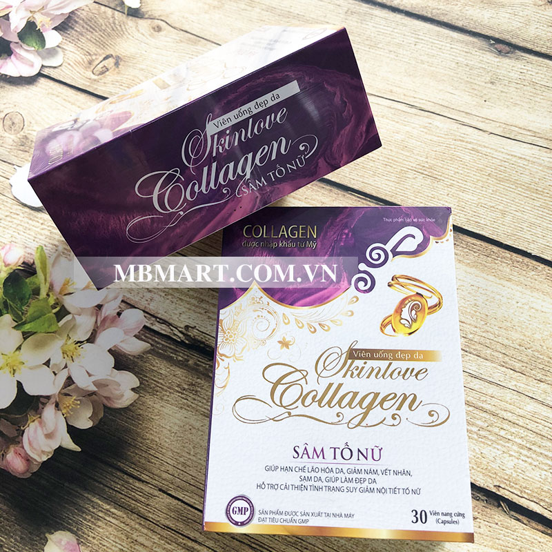 Sâm tố nữ Collagen Skinlove Hải Châu (Hộp 30 viên)
