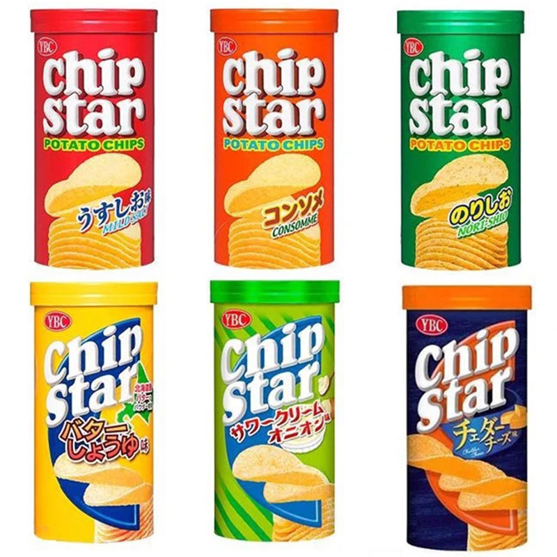Snack khoai tây chiên chip star ybc nhật bản nhiều vị