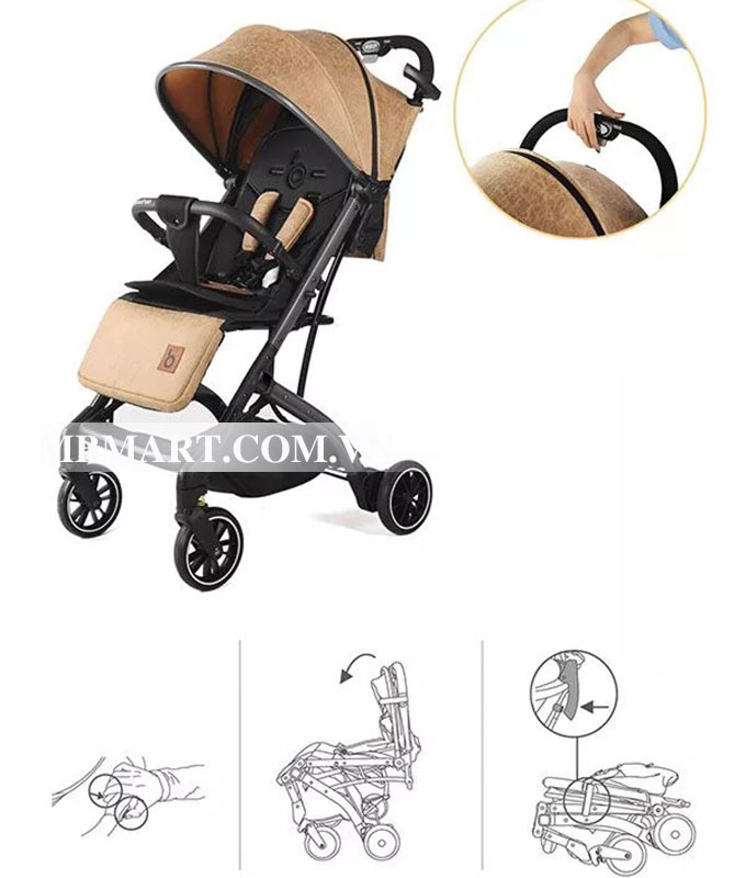 Xe đẩy du lịch Baobaohao QZ1 PRO siêu nhẹ (nhiều màu)