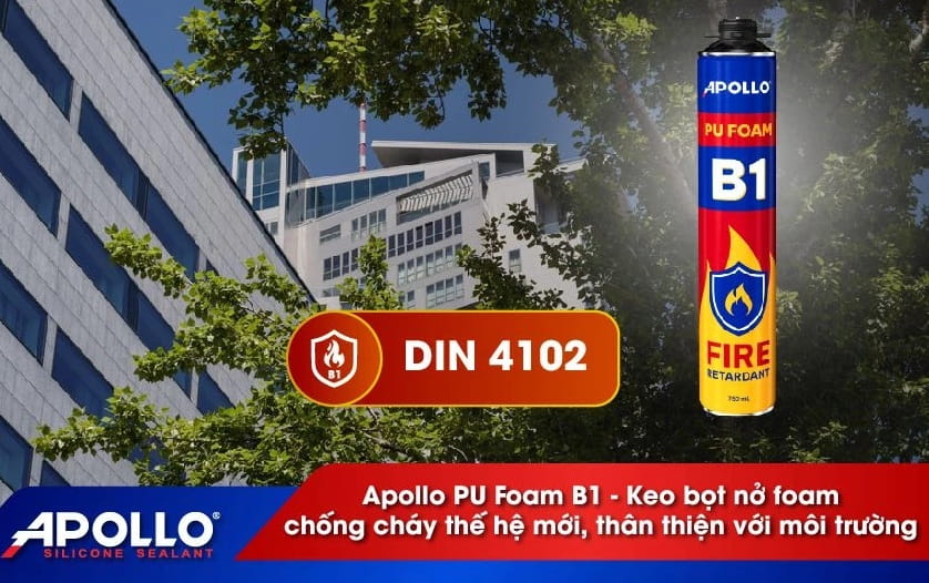 Báo giá keo chống cháy Apollo foam