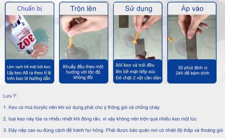 Hướng dẫn sử dụng keo epoxy
