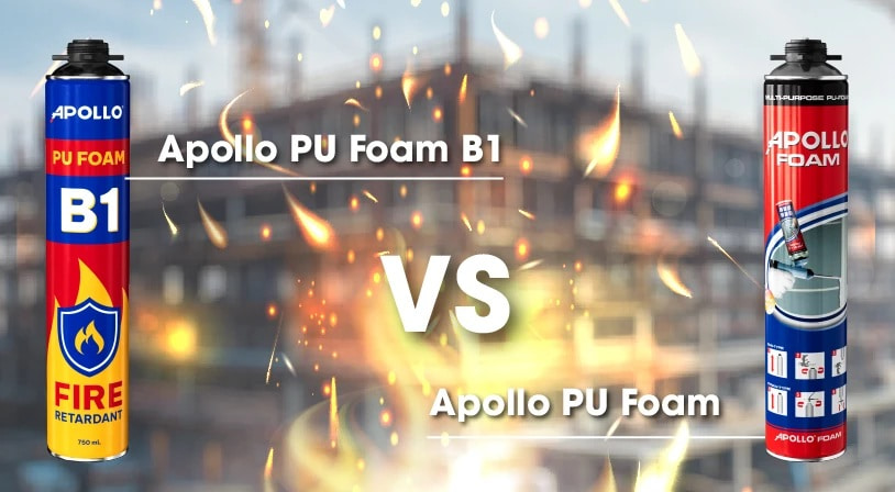 Keo bọt nở Apollo foam làm công trinh