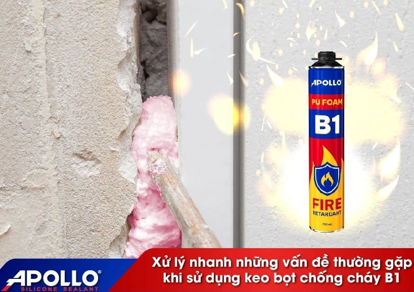 Keo bọt nở chống cháy cấp b1 là gì