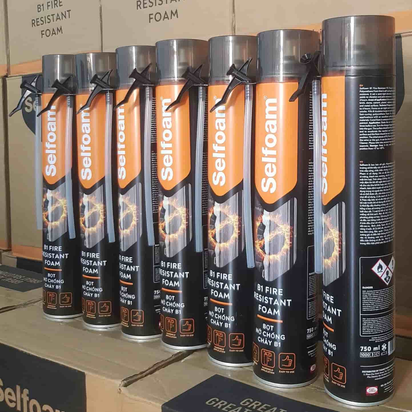 Keo bọt nở chống cháy Selfoam b1 nhập khẩu chính hãng