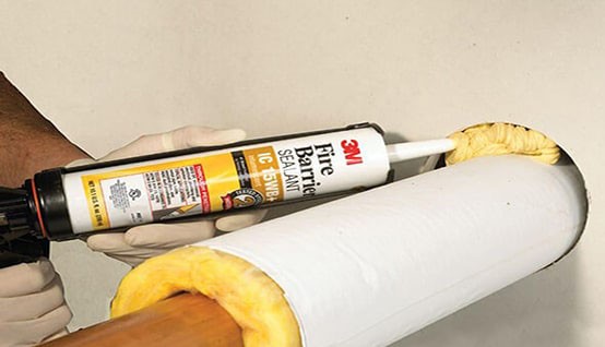 Silicone chống cháy trám và điền đầy khe hở