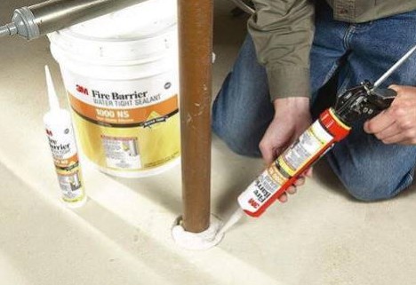 Keo chống cháy trám ống xuyên sàn