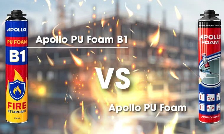 Keo foam chống cháy và keo foam thường