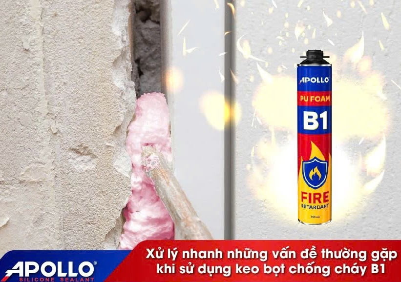 Xác định mục đích sử dụng keo bọt nở chống cháy
