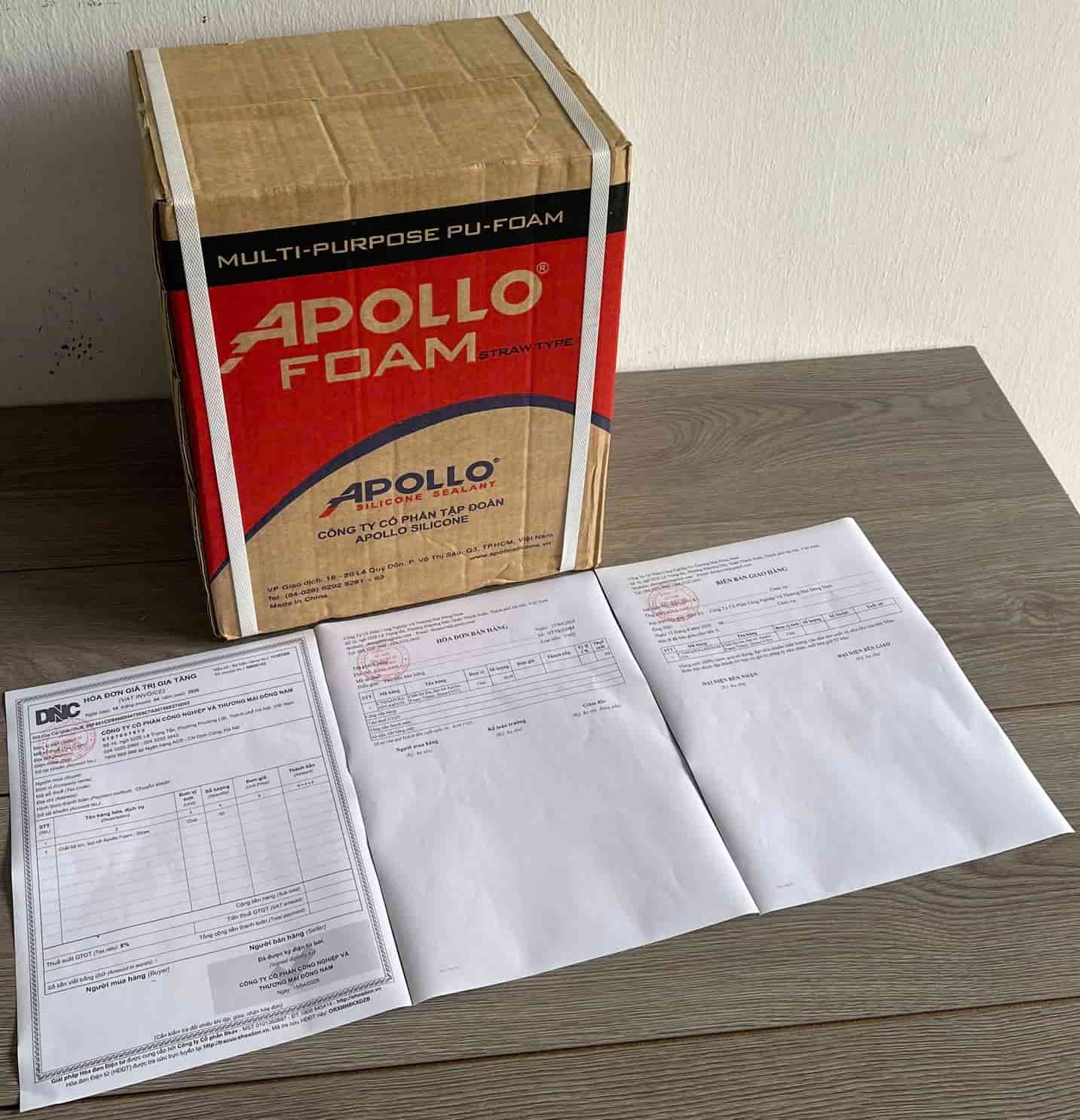 Nên mua keo apollo foam ở của hàng hay nhà cung cấp để có hóa đơn chứng từ sản phẩm
