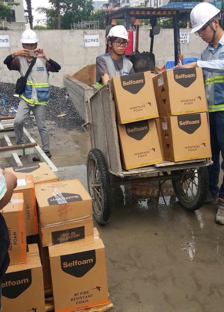 Nghiệm thu vật tư đầu vào keo foam B1