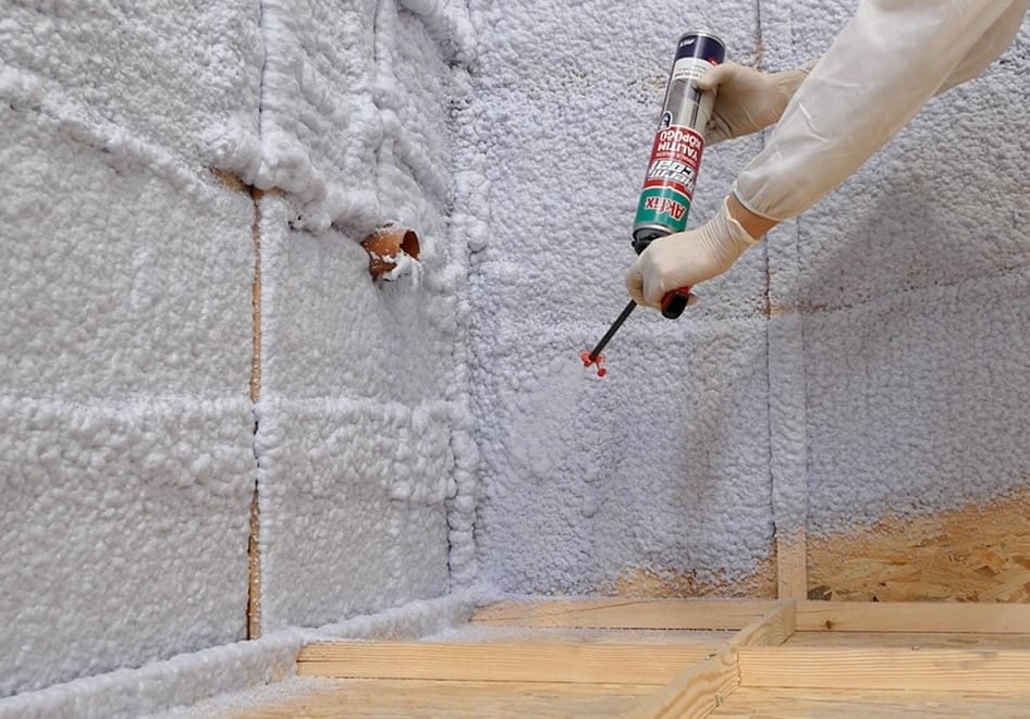 Pu foam cách âm tường Akfix Thermcoat