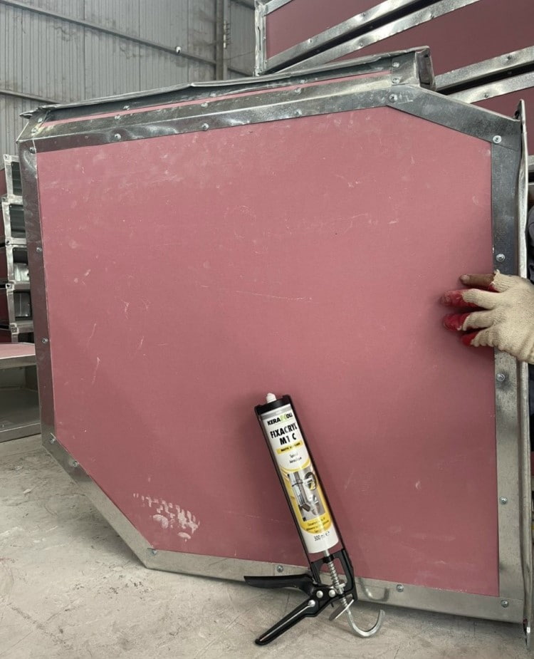 Keo silicone Fixacryl M1C dán thùng chống cháy