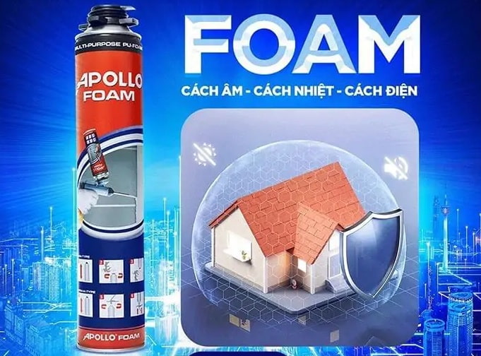 Vì sao keo Apollo foam được dùng nhiều làm cách âm, cách nhiệt