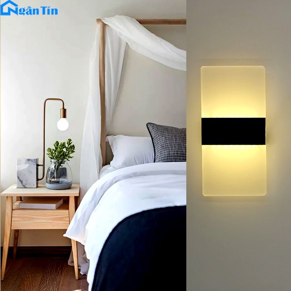 Đèn gắn tường trang trí nhà đẹp giá rẻ bất ngờ 35 Đèn ốp tường Led 5W GT352A Ngân Tín trang trí tường nhà