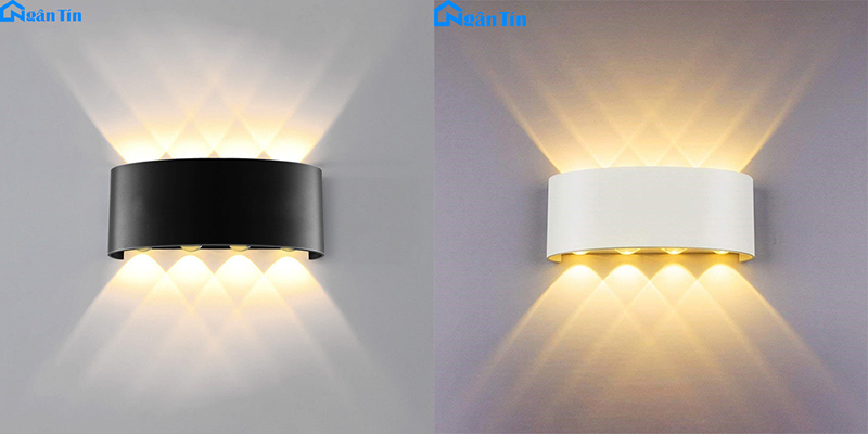 Đèn gắn tường trang trí nhà đẹp giá rẻ bất ngờ 10 Đèn gắn tường 8 bóng Led VNT624 Ngân Tín trang trí nội ngoại thất