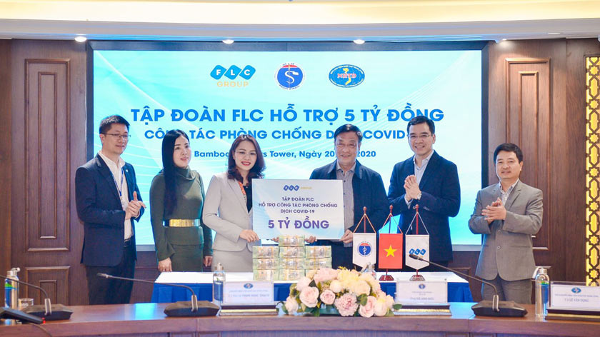 FLC ủng hộ chống dịch Covid-19 FLC ủng hộ chống dịch Covid-19