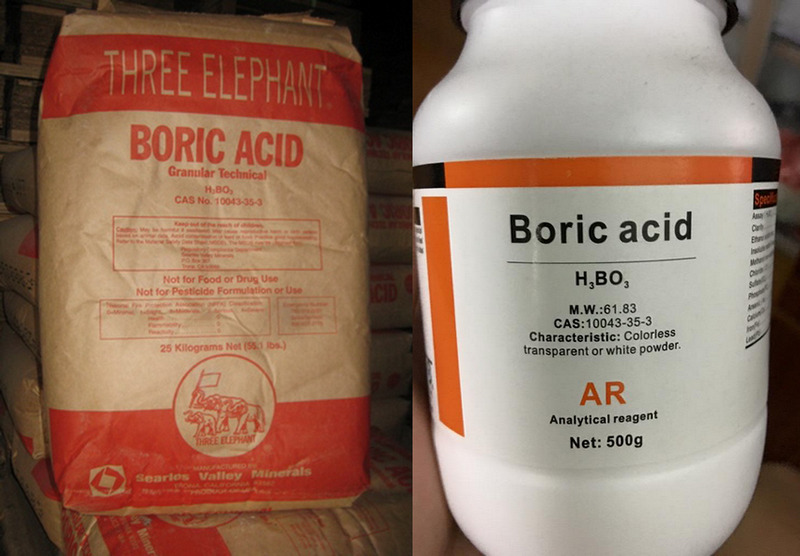 dùng axit boric chống mối mọt