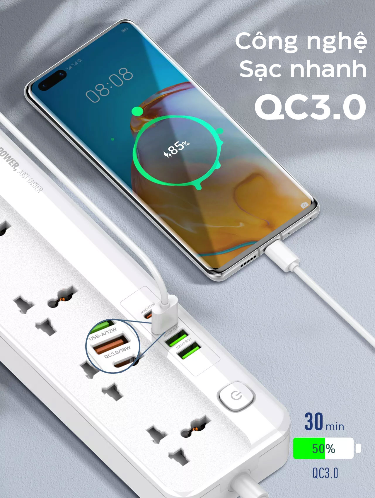 Ổ cắm điện đa năng SC5415 LDNIO