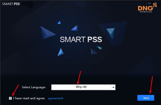 Giao diện Smart PSS