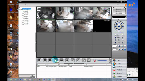 Phần mềm CMS cho phép xem nhiều camera