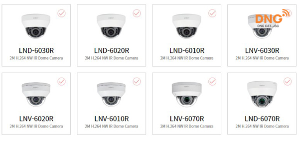 cam Wisenet L giá rẻ dạng dome bán cầu