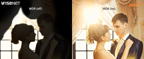 Khả năng chống ngược sáng camera 4K Wisenet