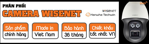 DNG là nhà phân phối camera an ninh tốt nhất hiện nay Wisenet