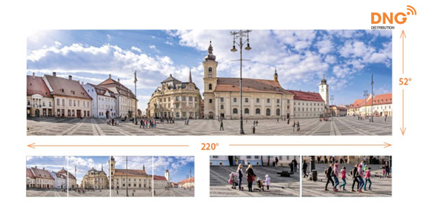 camera ngoài trời 180 độ PNM-9030V cho phép xem nhiều cảnh