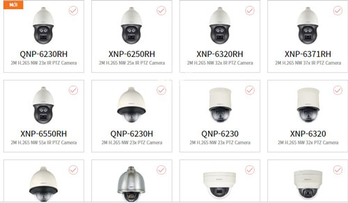 Một số sản phẩm camera PTZ Wisenet bán chạy