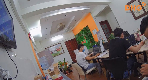 Hình ảnh quan sát của Camera QND-6012R khi được lắp đặt thực tế