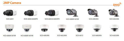 Camera Samsung AHD analog đa dạng trong sản phẩm
