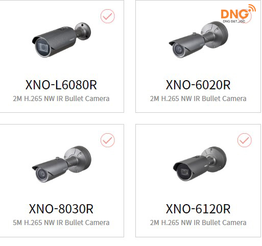 Camera Wisenet outdoor 2MP dòng X series