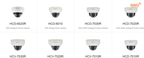 Một số Dome Camera Samsung AHD analog