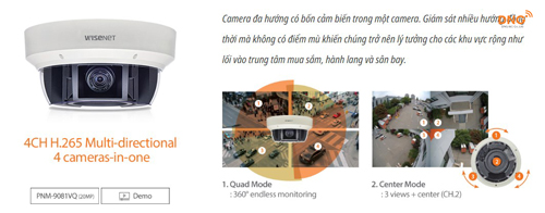 Camera Samsung PTZ là lựa chọn cho giải pháp giám sát thành phố