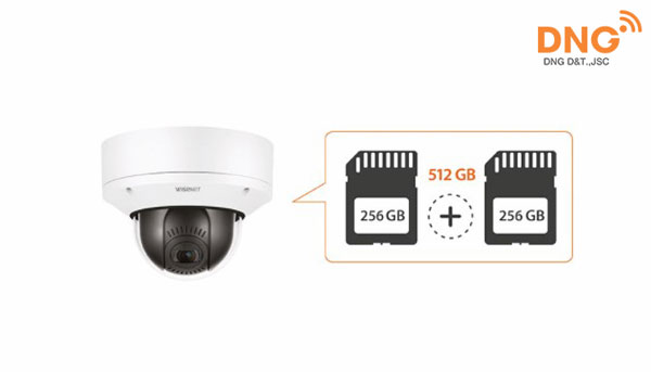 Khe cắm micro SD kép giữ an toàn trong trường hợp mạng không ổn định