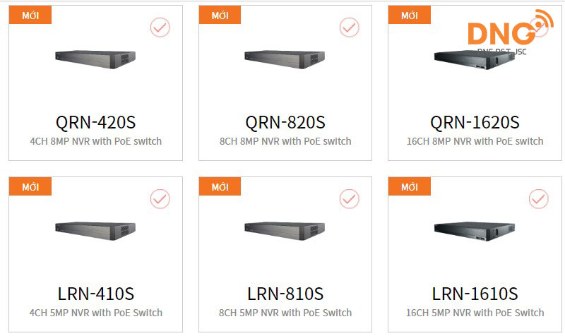 Các sản phẩm đầu ghi hình Wisenet hỗ trợ tiếng Việt