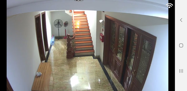 khu vực có gắn camera an ninh - cầu thang