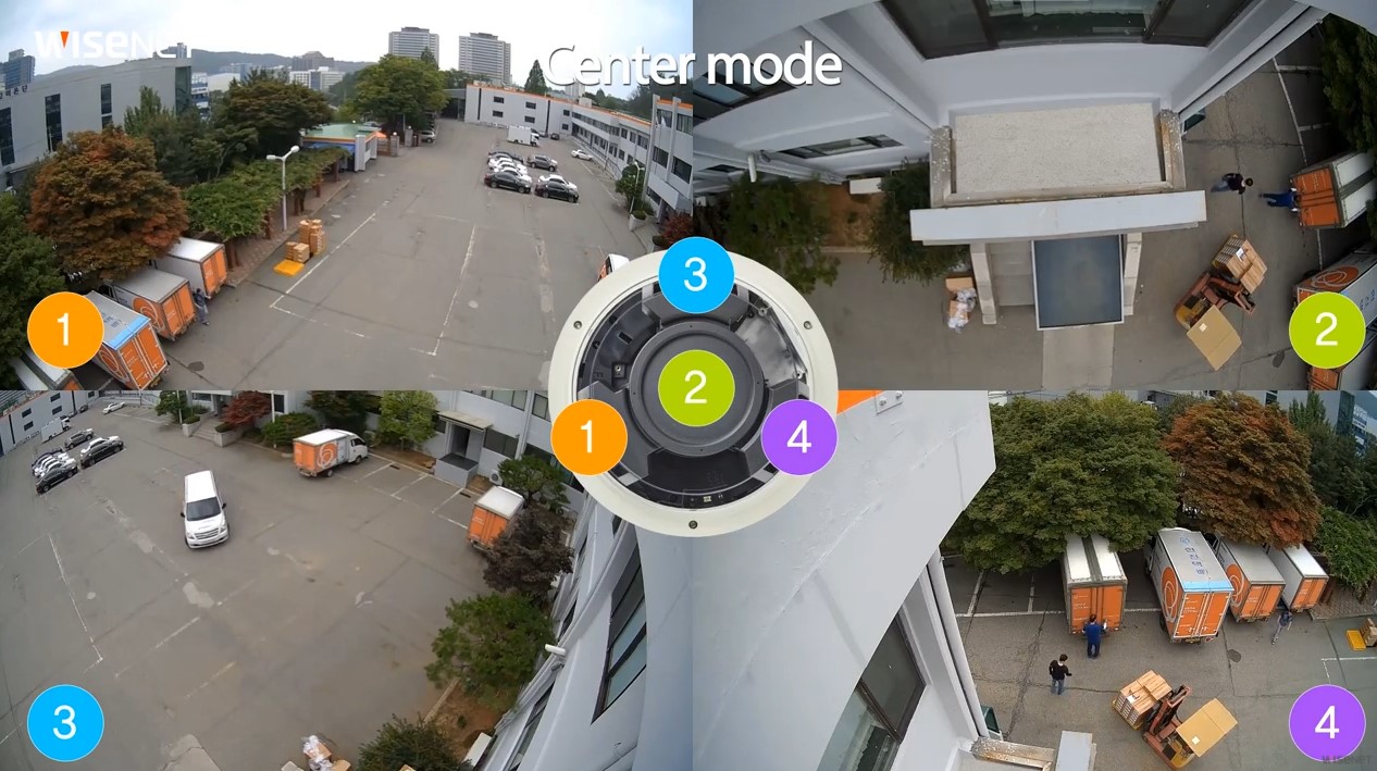 Camera ngoài trời 360 độ cho góc quan sát ngoài trời lên tới 360 độ