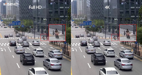 Chất lượng từ một sản phẩm camera giao thông của Wisenet