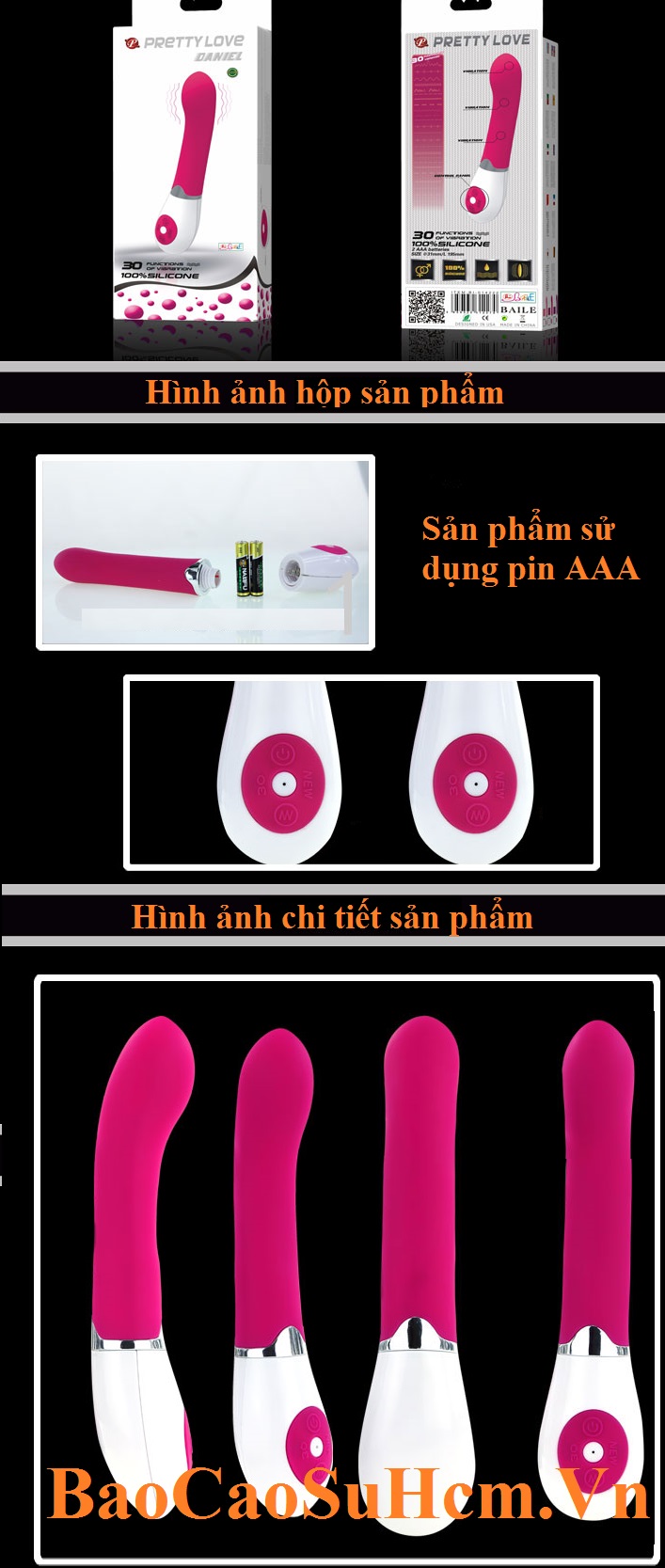 Hình ảnh chi tiết dương vật giả Pretty Love Daniel