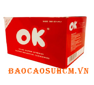 Hộp bao cao su ok đỏ 144 cái