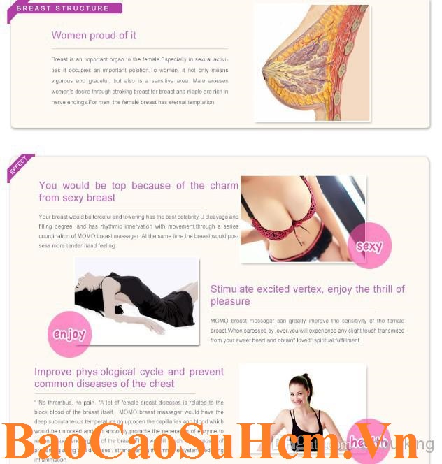 Hiệu quả sau khi dùng máy massage ngực cao cấp MoMo