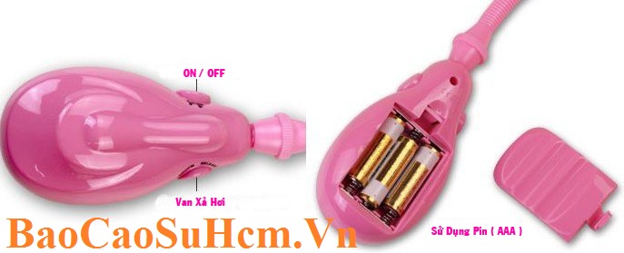 Máy massage làm to ngực sử dụng pin AAA