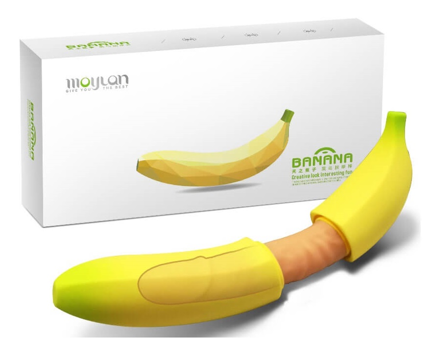 Dương Vật Giả Hình Trái Chuối 7 Chế Độ Rung Moylan Banana