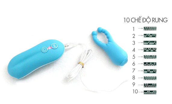Trứng rung tình yêu Angle Baby Trứng rung tình yêu Angle Baby có 10 chế độ rung