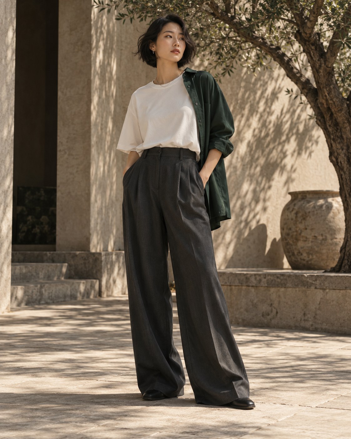 Thiết kế unisex Young Green, xanh rừng và sắc trung tính