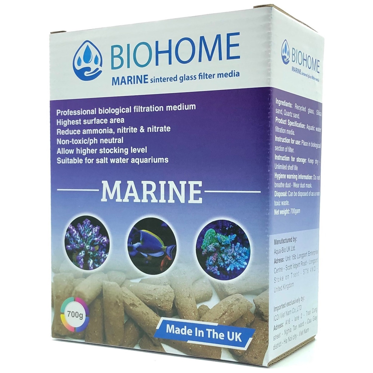 Vật liệu lọc Biohome Marine